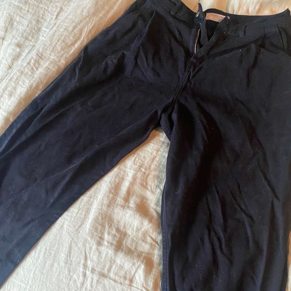 People tree organic balloon black jeans